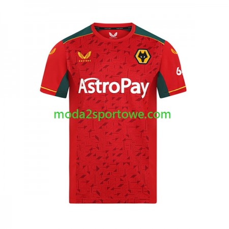 Koszulka Wolverhampton Wanderers Wyjazdowe Stroje Piłkarskie 2023/24 Krótki Rękaw